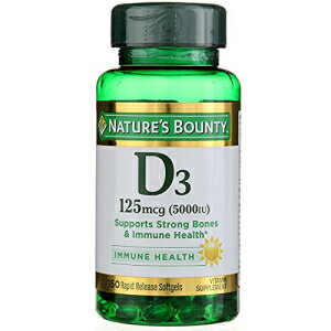 Nature's Bounty D-5000 IU Maximum Strength - 150 Softgels, Pack of 6