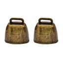 NUOBESTY メタルカウベル ノイズメーカー コールベル サッカーの試合、結婚式、教室用 2個 NUOBESTY Metal Cowbells Noisemaker Call Bells for Football Games, Weddings, Classroom Use 2 pcs