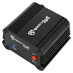 RockvillePSP5ユニバーサル48Vファンタム電源ボックスコンデンサーマイク用 Rockville PSP5 Universal 48V Phantom Power Supply Box For Condenser Microphones