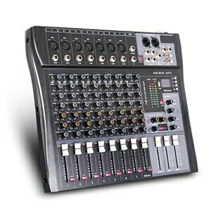 G-MARKMR80Sプロフェッショナルオーディオミキサーミキシングコンソール8チャンネルとMP3プレーヤー+ 48Vファンタム電源USBBluetoothリバーブステージ用 G-MARK MR80S Professional Audio mixer mixing Console 8 channels with MP3 Player +48V Phantom Pow