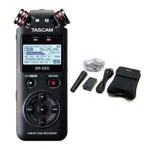 Tascam DR-05X Stereo Handheld Audio Recorder and USB Audio Interface Bundle with Recording Accessory Package and 32GB Ultra UHS-I Memory Card Bundle (3 Items) Tascam DR-05X Stereo Handheld Audio Recorder and USB Audio In