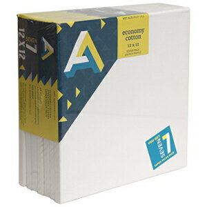 Art Alternatives ȥå ۥ磻 Х ѡ Х塼 ѥå - 12 x 12  - 7 ѥå Art Alternatives Streched White Canvas Super Value Pack-12 x 12 inches-Pack of 7