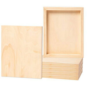 木製キャンバス、絵画用パネルボード (8 x 10 インチ、6 パック) Wood Canvas, Panel Boards for ting (8 x 10 in, 6-Pack)