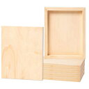 木製キャンバス、絵画用パネルボード (8 x 10 インチ、6 パック) Wood Canvas, Panel Boards for Painting (8 x 10 in, 6-Pack)