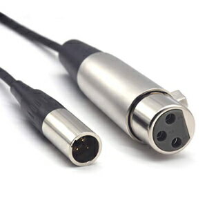 Siyear ミニ XLR オス - XLR メスプラグマイクケーブル Blackmagic Pocket 4K カメラビデオアシスト 4K 用、ミニ XLR 3 ピンプロラペルオーディオケーブル (5FT/1.5M) SiYear Mini -XLR Male to XLR Female Plug Microphone Cable for Blackma