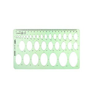 uxcell ƥץ졼 Х륹 ¬구 20cm  󥸥˥   ̳ uxcell Geometric Drawing Template Oval Style Measuring Ruler 20cm for Drawing Engineering Drafting Building Office Supplies