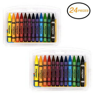 Emrawジャンボクレヨン12色–学校および家庭用（2パック） Emraw Jumbo Crayons 12 Color – for School Home (2-Pack)