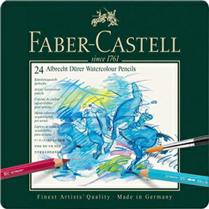 ファーバーカステル FC117524 アルブレヒト デューラー アーティスト 水彩色鉛筆 缶入り (24 パック) 詰め合わせ Faber-Castel FC117524 Albrecht Durer Artist Watercolor Pencils in A Tin (24 Pack), Assorted