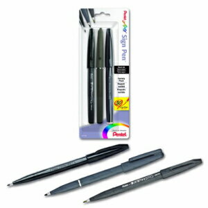 ぺんてるArts サインペン アソート 3本入 Pentel Arts Sign Pen Assorted Styles 3-PK