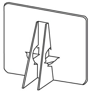 Lineco ZtXeBbN _uEBO C[[ obNA12 C`AzCgA25 pbP[W (L328-1238) Lineco Self-Stick Double Wing Easel Back, 12 inches, White, Package of 25 (L328-1238)