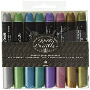 Kelly Creates 304481 718813435550 ^bN WG uV y 8/pbN Kelly Creates 304481 718813435550 Metallic Jewel Brush Pens 8/Pkg