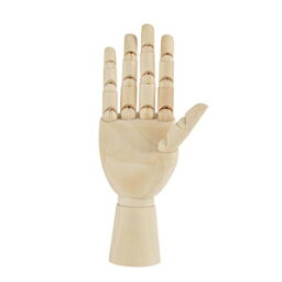木製ハンドモデル、マネキンハンドフレキシブル可動指マネキンハンドフィギュア、芸術の描画、スケッチ、絵画に最適（1） Walfront Wooden Hand Model, Mannequin Hand Flexible Movable Fingers Manikin Hand Figure, Ideal for Arts Drawing, Sketchin