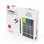 KingArt 445-24 PRO ǥ奢å ֥饷 ڥ24 ܥåȡˡʥ顼 24  KingArt 445-24 PRO Dual Tip Brush Pens, Set of 24, Unique Colors 24 Piece
