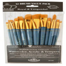 Royal Brush Manufacturing CуOjbP WbvAhN[Y 12 s[X uVZbg rj[|[` Royal Brush Manufacturing Royal and Langnickel Zip N' Close 12-Piece Brush Set in Vinyl Pouch