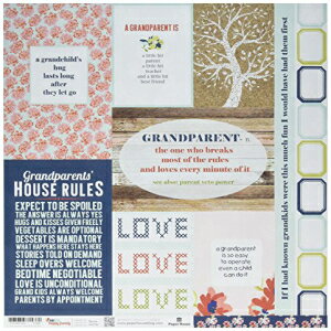 Paper House Productions 祖父母タグ ペーパークラフト製品 (15 パック) 15 個 Paper House Productions Grandparents Tags Paper Craft Product (15 Pack), 15 Piece