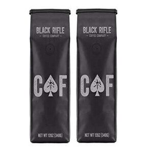 ブラック ライフル コーヒー カンパニー、CAF ブレンド、ミディアム ロースト グラウンド (2 個パック) Black Rifle Coffee Company, CAF Blend, Medium Roast Ground (Pack of 2)