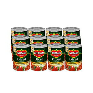 Del Monte ʋl_CXg}gAoWAK[bNAIKmAYA14.5IXi12pbNj Del Monte Canned Diced Tomatoes with Basil, Garlic, Oregano and No Added Salt, 14.5 Ounce (Pack of 12)