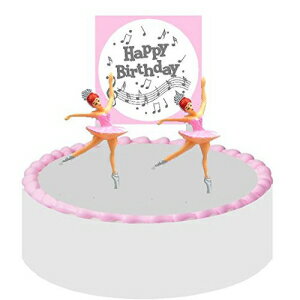 楽天Glomarketバレリーナ ダンス音符 プリンセス パーティー 女の子の誕生日パーティー ミニ ミニチュア バレリーナ バレエ ダンサー ケーキ デコレーション ダンス トッパー おもちゃ 置物 Ballerina Dancing Music Notes Prnicess Party Girls Birthday Party