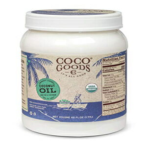 CocoGoodsCo Single-Origin Organic Virgin Coconut Oil, Cold-Pressed - Gluten-free, Non-GMO, No Cholesterol (60 fl. oz)