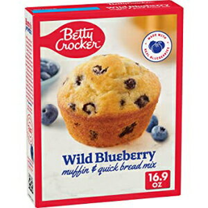 Betty Crocker ワイルドブルーベリーマフィンとクイックブレッドミックス、16.9オンス Betty Crocker Wild Blueberry Muffin and Quick Bread Mix, 16.9 oz