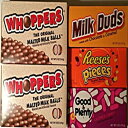 fًlߍ킹rbO{bNX oGeBpbN - bp[YA~N_bhA[Xs[XAObh&veB - 12 Movie Theatre Assortment Big Box Variety Pack - Whoppers, Milk Duds, Reese Pieces, Good & Plenty - 12 Count