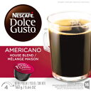 ネスカフェ ドルチェ グスト カプセル カフェ アメリカーノ (ハウス ブレンド) 16 ct Nescafe Dolce Gusto Capsules, Caffe Americano (House Blend), 16 ct