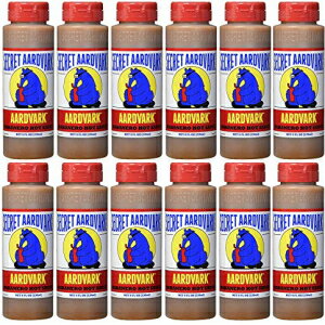 秘伝ツチブタハバネロホットソース | ハバネロペッパーとローストトマトを使用 | 非遺伝子組み換え、低糖、低炭水化物 | オーサム ホットソース & マリネ 8 オンス (12 パック) Secret Aardvark Habanero Hot Sauce | Made with Habanero Pepp