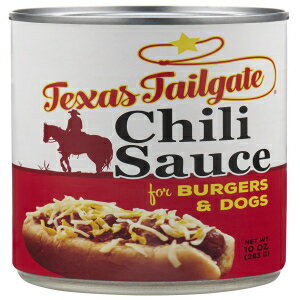 eLTX e[Q[g `\[X no[K[ƌpA10IX Texas Tailgate Chili Sauce for Burgers and Dogs, 10 Oz