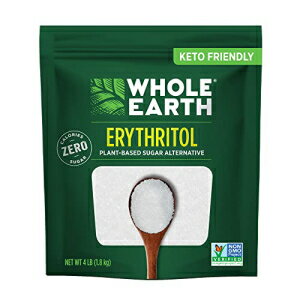 楽天GlomarketWhole Earth Sweetener Co. WHOLE EARTH 100％ Erythritol Zero Calorie Plant-Based Sugar Alternative, 4 Pound Pouch （Packaging May Vary ）