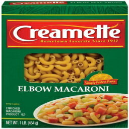 クリーメット エルボー マカロニ パスタ、16 オンス (5 個パック) Creamette Elbow Macaroni Pasta, 16 Oz (Pack of 5)