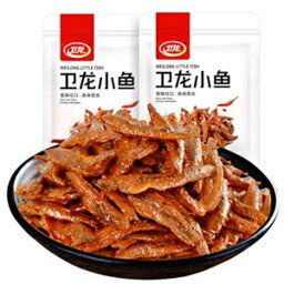 魏ロングスパイシースパイシーフライドリトルフィッシュスナック150g（2パック） Wei Long Spicy Spiced Fried little Fish Snack 150g (2 Packs)