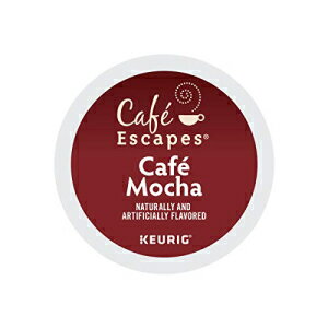 Cafe Escapes、カフェ モカ コーヒー飲料、シングルサーブ キューリグ K カップ ポッド、72 個 (24 ポッド入り 3 箱) Cafe Escapes, Cafe Mocha Coffee Beverage, Single-Serve Keurig K-Cup Pods, 72 Count (3 Boxes of 24 Pods)