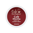 Cafe Escapes、Cafe Mocha Coffee Beverage、シングルサーブキューリグKカップポッド、72カウント（24ポッドの3ボックス） Café Escapes Cafe Escapes, Cafe Mocha Coffee Beverage, Single-Serve Keurig K-Cup Pods, 72 Count (3 Boxes of 24 P