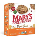 Mary 039 s Gone Crackers スーパーシードクラッカー オーガニック植物ベースプロテイン グルテンフリー エブリシング 5.5オンス (1パック) Mary 039 s Gone Crackers Super Seed Crackers, Organic Plant Based Protein, Gluten Free, Everything, 5.