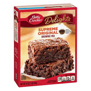 Betty Crocker Delights Supreme オリジナル ブラウニー ミックス、16 オンス (8個入り) Betty Crocker Delights Supreme Original Brownie Mix, 16 oz. (Pack of 8)