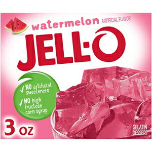 ジェロ スイカ ゼラチン デザート ミックス (24 ct パック、3 oz 箱) Jell-O Watermelon Gelatin Dessert Mix (24 ct Pack, 3 oz Boxes)