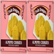 ツインドラゴン アーモンドクッキー、8オンス (2個パック) Twin Dragon Almond Cookies, 8 Oz (Pack of 2)