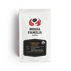 オーガニック メッド ダーク イタリアン ロースト コーヒー、カミラズ 12オンス ホールビーン Organic Med-Dark Italian Roast Coffee, Camila's 12oz Whole Bean