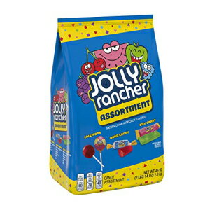 JOLLY RANCHER フルーツフレーバーミックスハロウィーンキャンディー詰め合わせ、個別包装、46オンスバルクバラエティバッグ JOLLY RANCHER Assorted Fruit Flavored Mixed Halloween Candy, Individually Wrapped, 46 oz Bulk Variety Bag