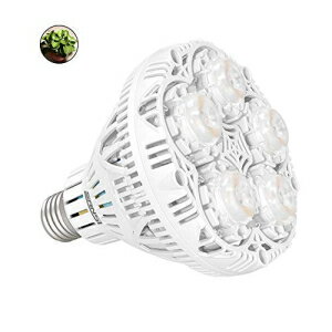 SANSI 24W LED 植物電球 フルスペクトル LED 成長ライト 植物ライト 屋内植物用 E26 成長電球 水耕栽培 温室 観葉植物 野菜 タバコ 太陽光 ホワイト UV IR SANSI 24W LED Plant Light Bulb Ful…