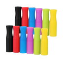 CampTek 12PCS Silicone Straw Tips, Multicolored Food Grade Straws Tips Covers Only Fit for 1/4 Inch Wide(6MM Outdiameter) Stainless Steel Straws-Multicolor