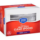 Product of Berkley Jensen Plastic Spoons, 300 ct. -Clear-Utensils [Bulk Savings], regular