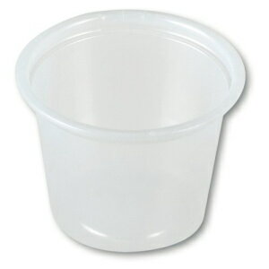 Dart P100N 1オンス 半透明PSポーションコンテナ (2500個入りケース) Dart P100N 1 oz Translucent PS Portion Container (Case of 2500)