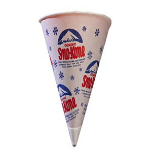 MC Distributors - ゴールドメダル 50 レトロ 6オンス スノーコーンカップ - ワックスコーティング (純正「Sno-Kone」) (50 パック) MC Distributors - Gold Medal 50 Retro 6oz Snow Cone Cups - Wax Coated (Genuine 