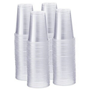 500パック-9オンス 透明な使い捨てプラスチックカップ-コールドパーティードリンクカップ Comfy Package 500 Pack - 9 oz. Clear Disposable Plastic Cups - Cold Party Drinking Cups