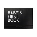 デザインレター-赤ちゃんの最初の本-メモリスクラップブック（黒） Design Letters - Baby's First Book - Memory Scrapbook (Black)