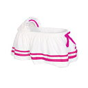 ベビードールベッドモダンホテルスタイルIIバシネットスカート、ホットピンク BabyDoll Bedding Baby Doll Bedding Modern Hotel Style II Bassinet Skirt, Hot Pink