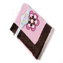 バカティダマスクブランケット、ピンク/チョコレート Bacati Damask Blanket, Pink/Chocolate