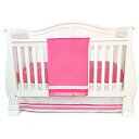 ワングレイスプレイスシンプル幼児用ベビーベッド寝具セット、ホットピンク/ピンク/ホワイト One Grace Place Simplicity Infant Crib Bedding Set, Hot Pink/Pink/White