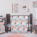 トレンドラボ5ピースベビーベッド寝具セット、保育園、ピンクでウェイバリーブルームズ Waverly Blooms by Trend Lab 5 Piece Crib Bedding Set, Nursery, Pink